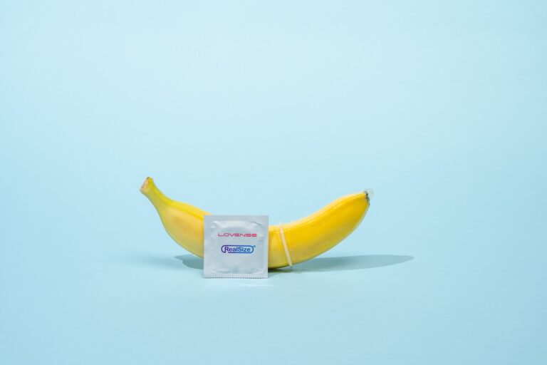 a single banana with a condom wrap on it